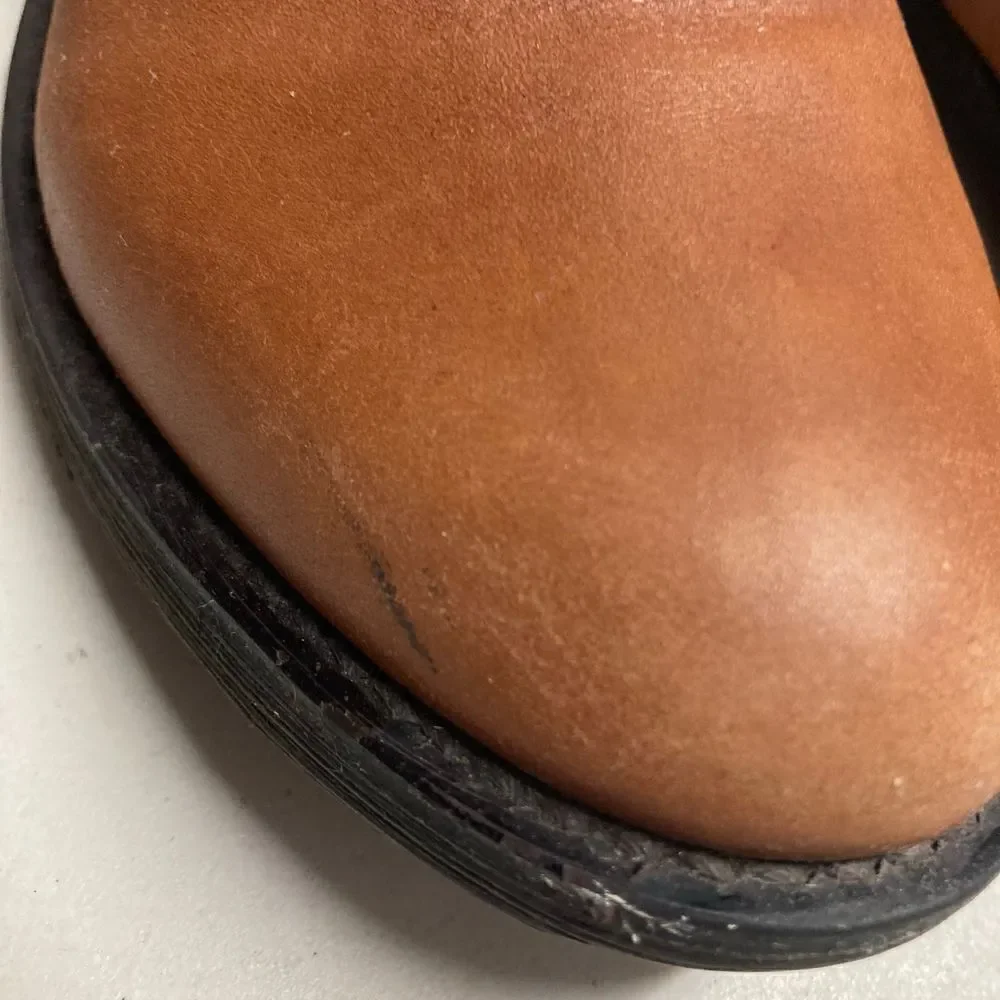 STEVE MADDEN‎ Albany Tall Cognac Brown Leather Equestrian Riding Boot Size 8